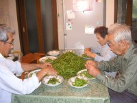 もいでも減らない枝豆の山