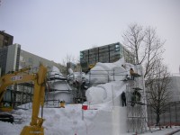 自衛隊の雪像作成部隊