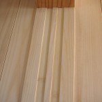 二階の二間を分ける竹の敷居