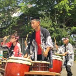 棟梁の"花打ち"