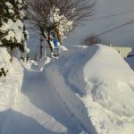 家の前の歩道です